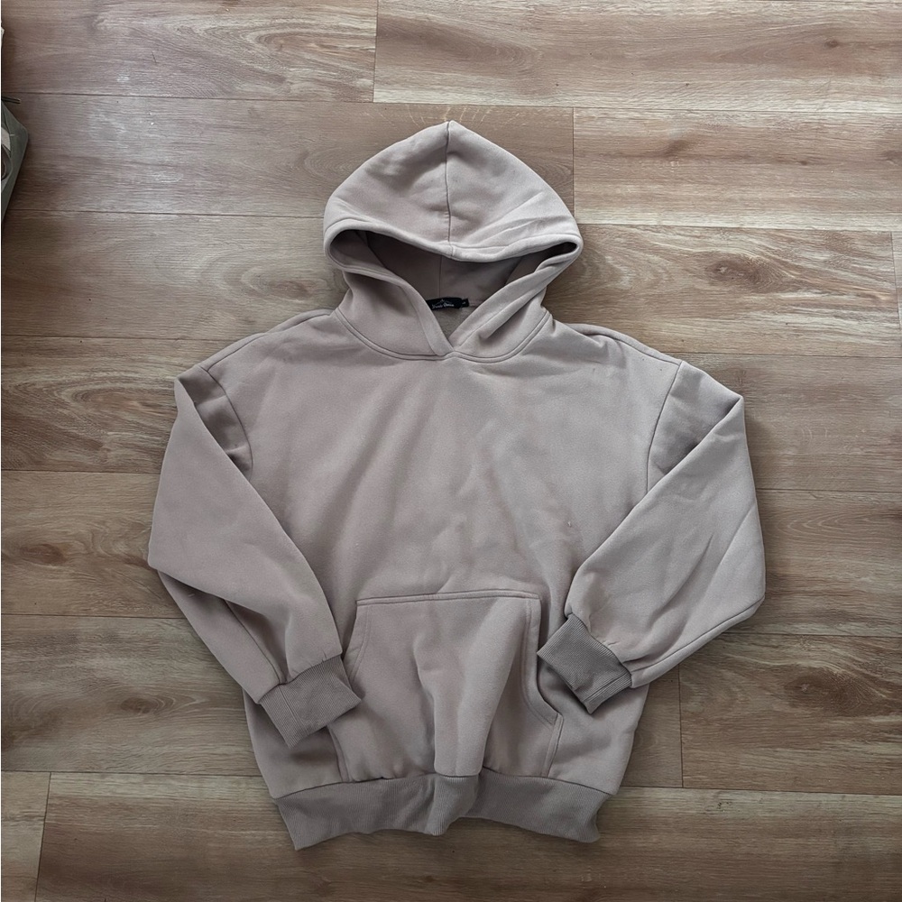 Women’s Taupe Hoodie Sweatshirt - Unbranded